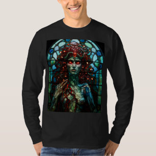 T-shirt Medusa - Fenêtre en verre tendu Style Tiffany
