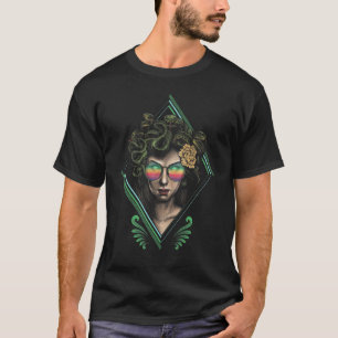 T-shirt Medusa Serpent Cheveux Psychédélique Mythologie gr