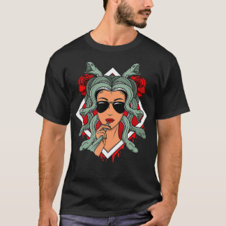 T-shirt Medusa Serpents Mythologie grecque Lunettes de sol