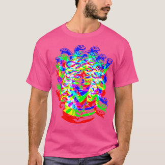 T-shirt Medusa Trippy Vaporwave Techno Rave Edm Music Part