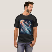T-shirt Méduse Aquarelle (Devant entier)