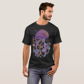 T-shirt Méduse aquarelle violette (Devant entier)