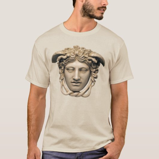 T-shirt Méduse beige pierre (Devant)