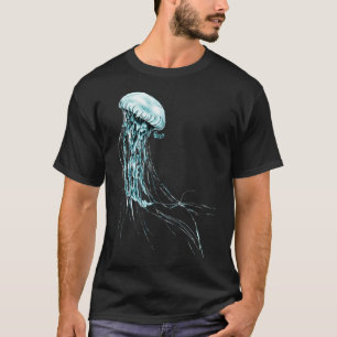 T-shirt Méduse bleue