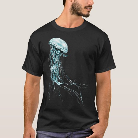 T-shirt Méduse bleue (Devant)