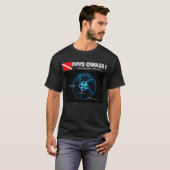 T-shirt Méduse commune dans l'espace sous-marin (Devant entier)