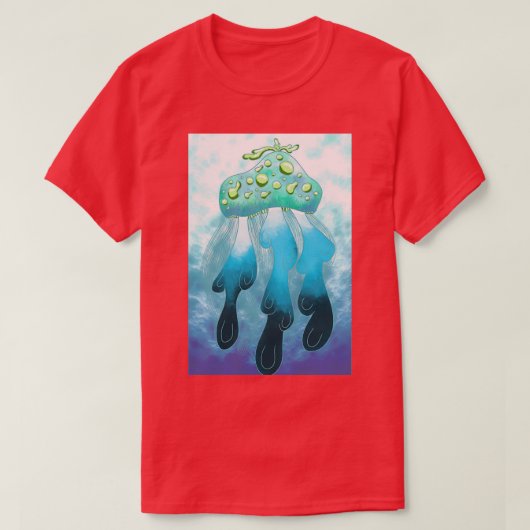 T-shirt Méduse dans l'océan (Design devant)