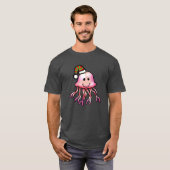 T-shirt Méduse de dessin animé festive mignonne (Devant entier)