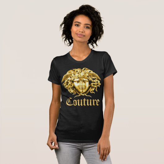 T-Shirt Méduse Dorée (Devant entier)