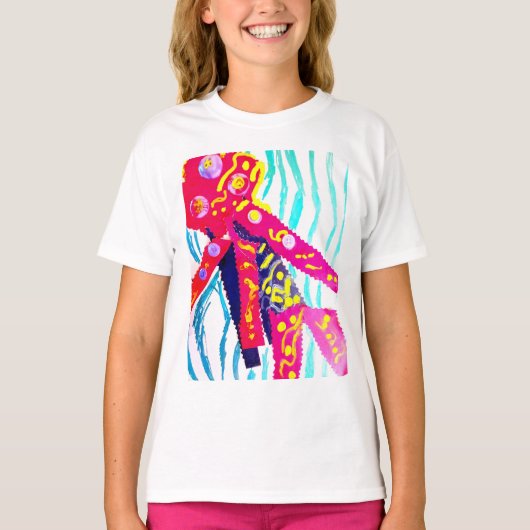 T-shirt Méduse été coloré (Devant)