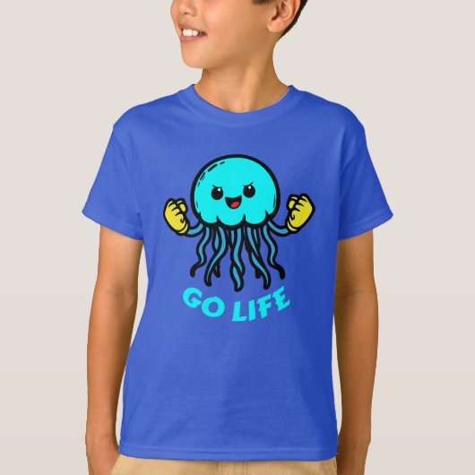 T-shirt méduse motivante (Devant)