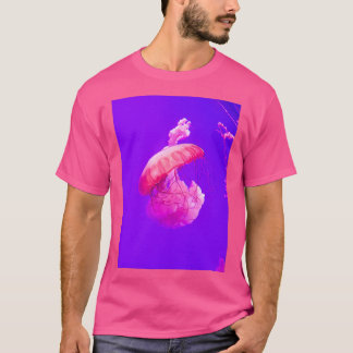 T-shirt Méduse rose et pourpre