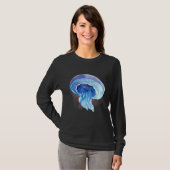 T-shirt Méduses à l'aquarelle Créatures de l'océan profond (Devant entier)