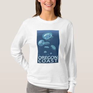 T-shirt Méduses de côte de l'Orégon