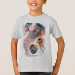 T-shirt Méduses de Haeckel<br><div class="desc">Illustration vintage de Haeckel de divers types de méduses</div>