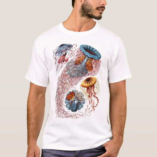 T-shirt Méduses de Haeckel (Devant)