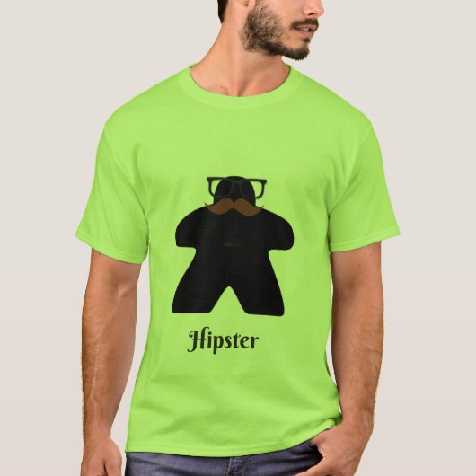 T-shirt Meeple de hippie (Devant)