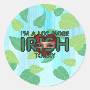 T-SHIRT meer Iers vandaag Ronde Sticker