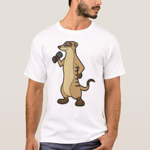 T-shirt Meerkat à l'entraînement Force avec Dumbbell