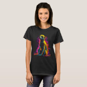 T-shirt Meerkat Artwork - Animal Art Meerkat (Devant entier)