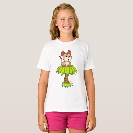 T-shirt Meerkat avec arbre (Devant entier)