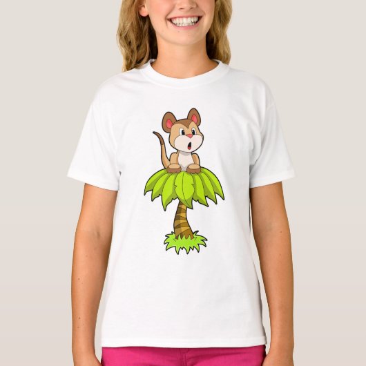 T-shirt Meerkat avec arbre (Devant)