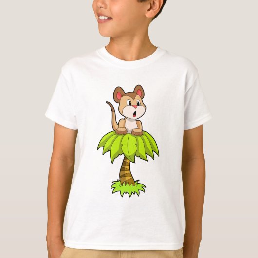 T-shirt Meerkat avec arbre (Devant)