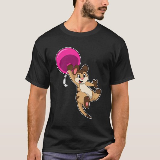 T-shirt Meerkat avec ballon (Devant)