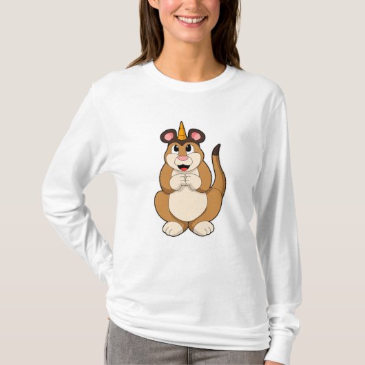 T-shirt Meerkat avec corne (Devant)