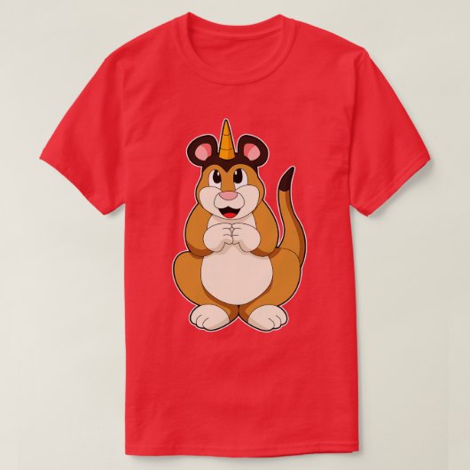 T-shirt Meerkat avec corne (Design devant)