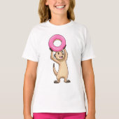 T-shirt Meerkat avec Donut (Devant)