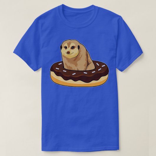 T-shirt Meerkat avec Donut 2 (Design devant)