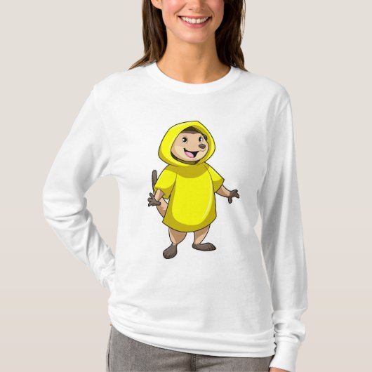 T-shirt Meerkat avec Raincoat (Devant)