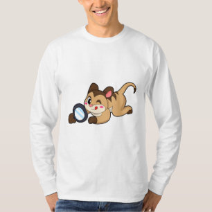 T-shirt Meerkat avec verre grossissant
