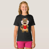 T-shirt Meerkat Bride Mariage de coeur (Devant entier)