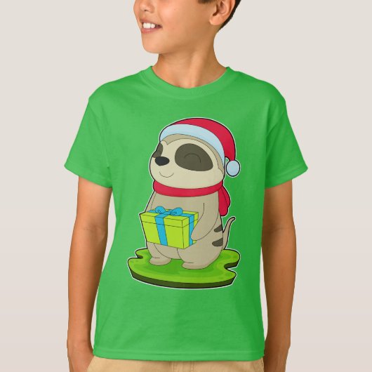 T-shirt Meerkat chapeau de Noël (Devant)