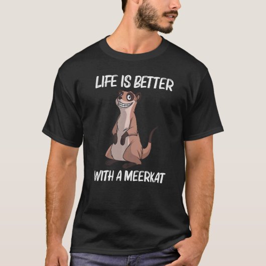 T-shirt Meerkat Cute Pour Hommes Meerkat Mongoose (Devant)