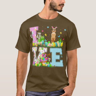 T-shirt Meerkat Easter Egg Hunt Funny Love Meerkat Easter 