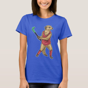 T-shirt Meerkat Field Hockey stick