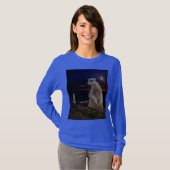 T-shirt Meerkat Géant En Haute Alerte, (Devant entier)