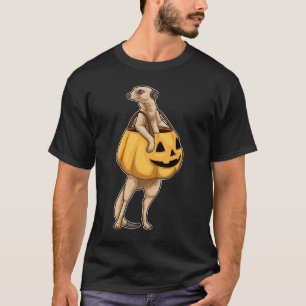 T-shirt Meerkat Halloween Jack-o'-lantern
