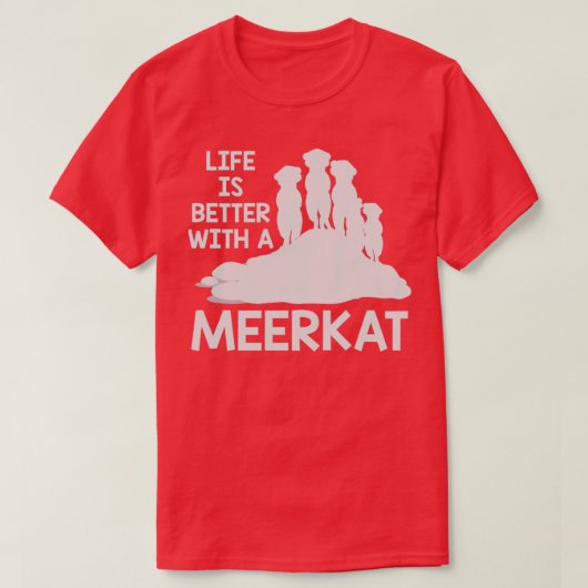 T-shirt Meerkat Lover Cadeau Zoo Animaux Meerkat (Design devant)