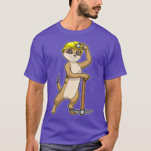 T-shirt Meerkat Miner avec Pickaxe 1