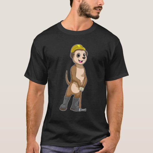 T-shirt Meerkat Miner Pickaxe (Devant)