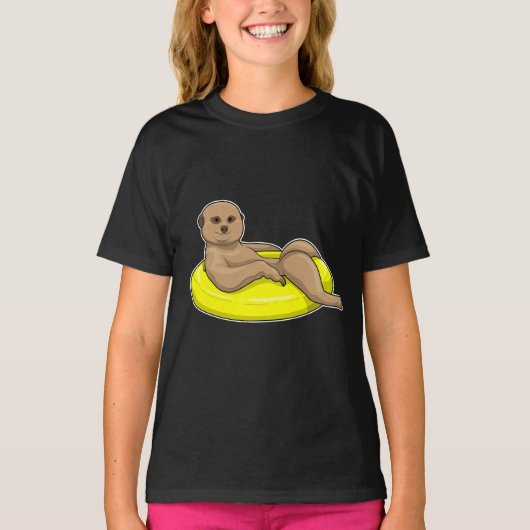 T-shirt Meerkat natation Lifebuoy (Devant)
