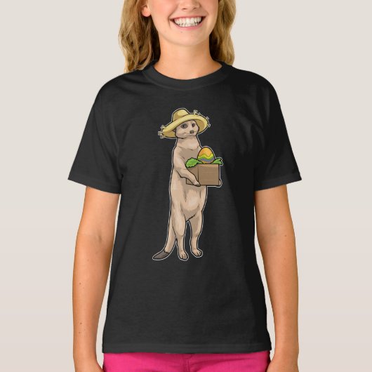 T-shirt Meerkat Pâques Éleveur d'oeufs de Pâques (Devant)