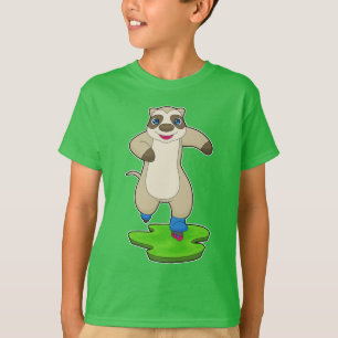 T-shirt Meerkat Patinage en ligne Patins en ligne