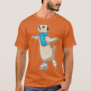 T-shirt Meerkat Patinage sur glace Patinage sur glace Pati