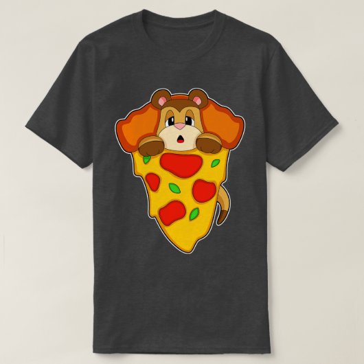 T-shirt Meerkat Pizza (Design devant)