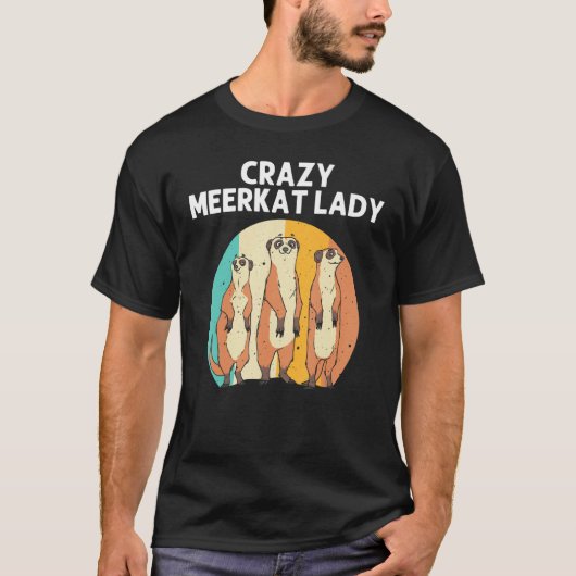 T-shirt Meerkat Pour Femmes Maman Rétro Faune Zoo Animaux (Devant)
